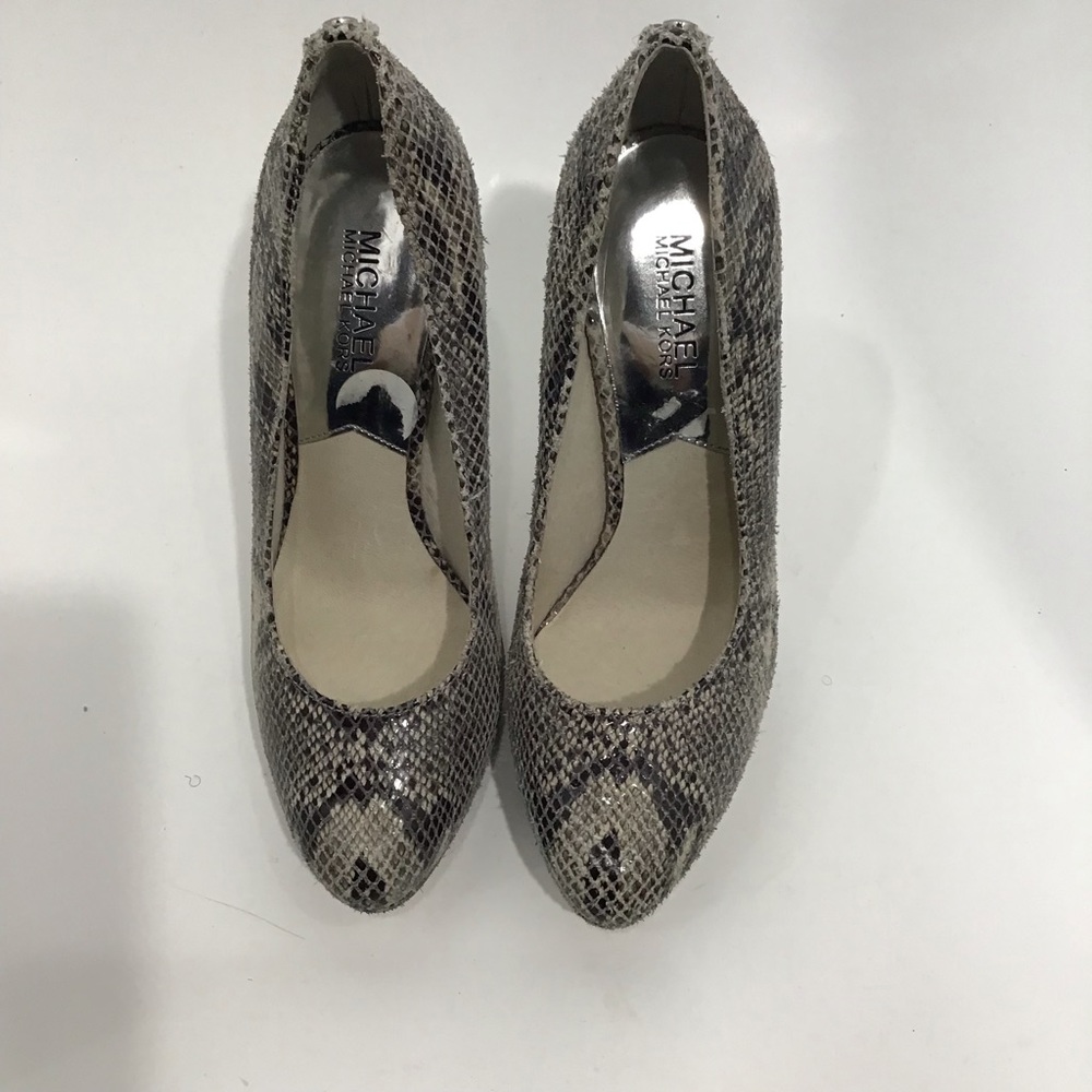MICHAEL Michael Kors | Snakeskin Platform Pumps~8 - Picture 3 of 7